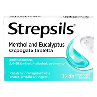 Strepsils menthol and eucalyptus szopogató tabletta 36 db - Kép