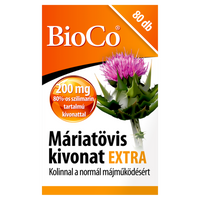 BioCo Máriatövis kivonat Extra étrend-kiegészítő filmtabletta 80 db - Kép
