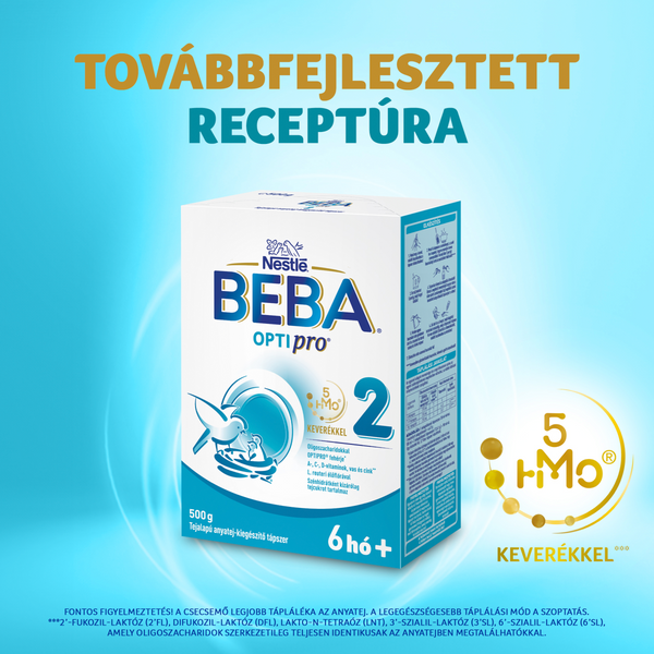 BEBA OPTIpro 2 tejalapú anyatej-kiegészítő tápszer 500g - Kép 7