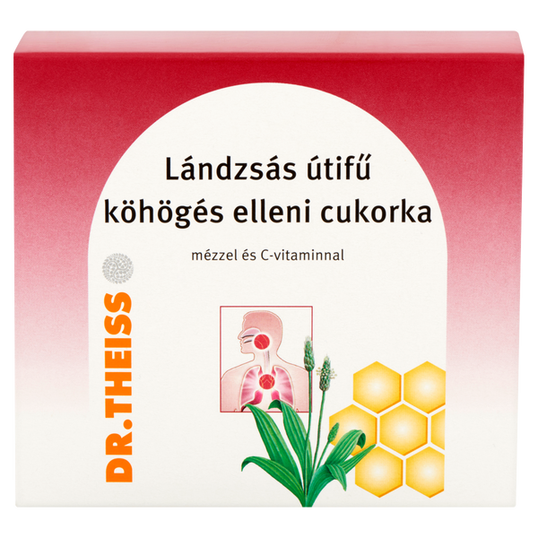 Dr.Theiss Lándzsás útifű köhögés elleni cukorka mézzel és C-vtaminnal 50g - Kép 7