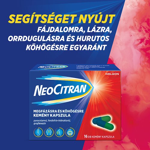 Neo Citran megfázásra/köhögésre kapszula 16 db - Kép 2