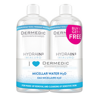 DERMEDIC Hydrain micellás víz H2O 2x500ml - Kép