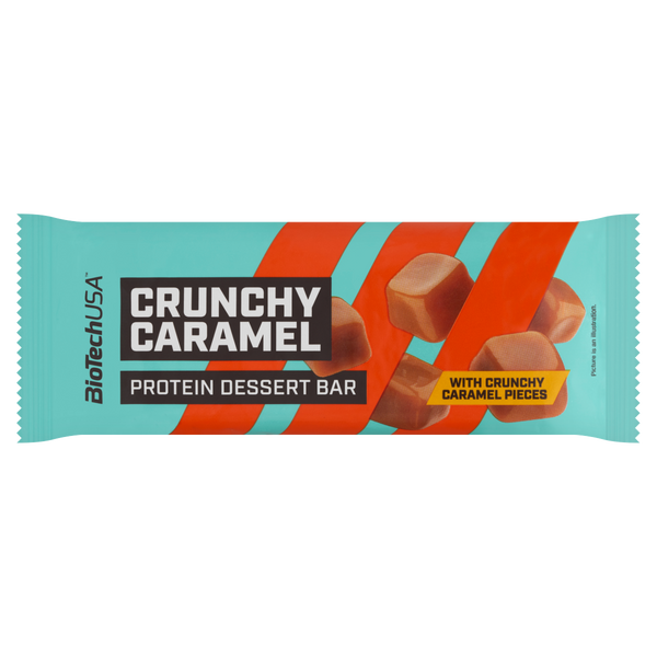 BioTechUSA Protein Dessert Bar Crunchy Caramel fehérjeszelet 50g - Kép 2