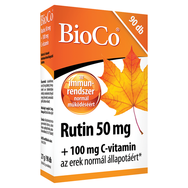 BioCo Rutin 50 mg + 100 mg C-vitamin tabletta 90 db - Kép 5