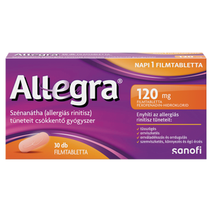 Allegra 120 mg filmtabletta 30 db kép