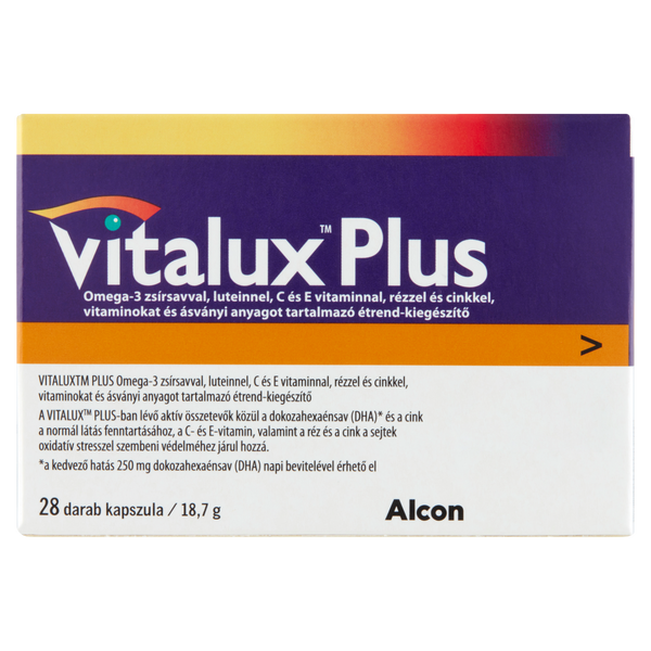 Vitalux Plus Omega-3 lutein 10 mg kapszula 28 db - Kép 1