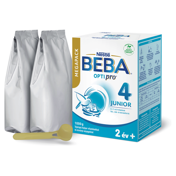 BEBA OPTIpro 4 Junior tejalapú italpor Mega Pack 2 éves kortól 1000g - Kép 2