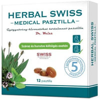 Herbal Swiss Medical pasztilla 12 db - Kép
