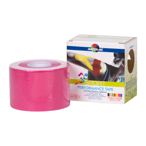 MASTER AID Sport kineziológiai tapasz 5cmx5m pink - Kép