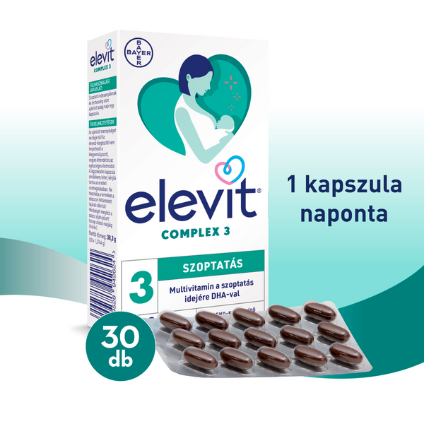 Elevit Complex 3 multivitamin lágyzselatin kapszula, 30 db - Kép 5