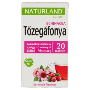 NATURLAND Gyümölcstea tőzegáfonyával és echinaceával 20x2g kép