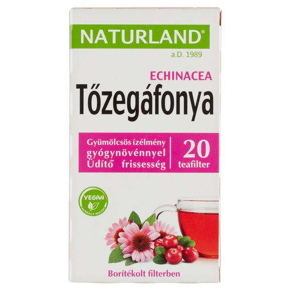 NATURLAND Gyümölcstea tőzegáfonyával és echinaceával 20x2g - Kép 1