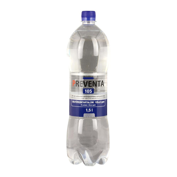 Preventa 105 csökkentett deuterium tartalmú szénsavas víz 1,5 L - Kép 1