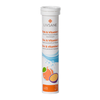 LIVSANE Cink és C-vitamin pezsgőtabletta 20 db - Kép