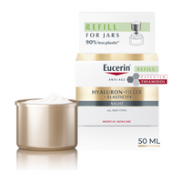 Eucerin Hyaluron-Filler + Elasticity Bőrtömörséget regeneráló éjszakai krém öko-utántöltő 50ml - Kép