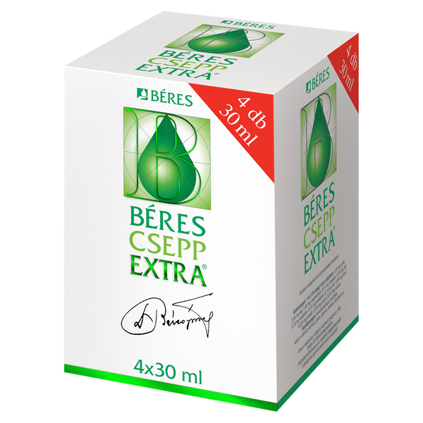 Béres Csepp Extra belsőleges oldatos cseppek 4x30ml - Kép 3