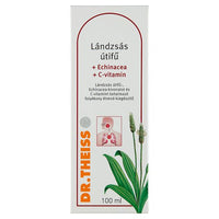 Dr.Theiss Lándzsás útifű + Echinacea + C-vitamin folyékony étrend-kiegészítő 100ml - Kép