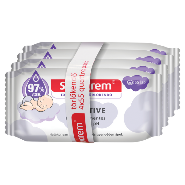 Sudocrem Sensitive törlőkendő 4x55 db - Kép 2