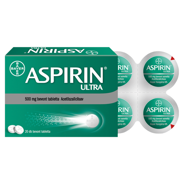 Aspirin Ultra 500 mg bevont tabletta 20 db - Kép 1