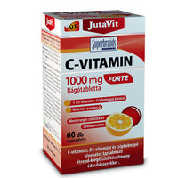 JutaVit C-vitamin 1000 mg Forte + D3 + Csipkebogyó rágótabletta 60 db - Kép