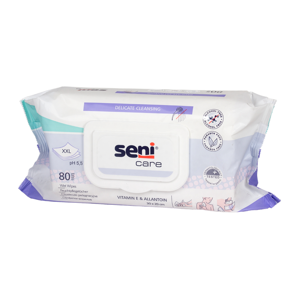 Seni Care nedves törlőkendő 80 db - Kép
