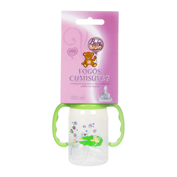 Baby Bruin polipropilén fogantyús cumisüveg BPA mentes 120ml - Kép