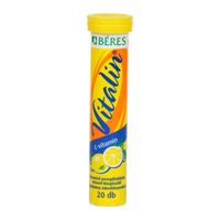 Béres Vitalin C-vitamin citrom ízű pezsgőtabletta 20 db - Kép