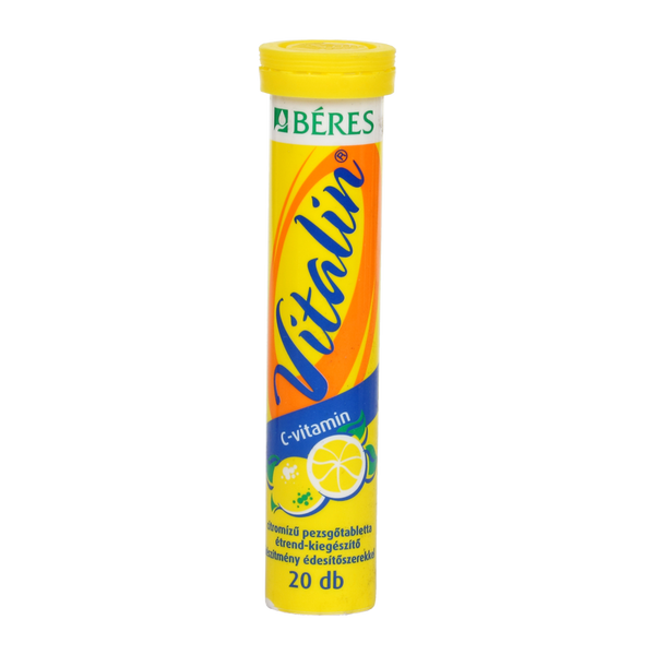 Béres Vitalin C-vitamin citrom ízű pezsgőtabletta 20 db - Kép 1