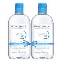 BIODERMA Hydrabio H2O arc és sminklemosó micellás víz Duo 2x500ml - Kép