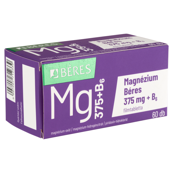 Béres Magnézium 375 mg + B6 filmtabletta 60 db - Kép 2