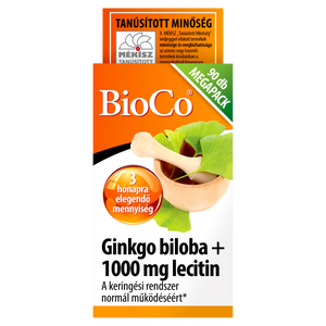 BioCo Ginkgo biloba + Lecitin lágyzselatin kapszula 90 db kép