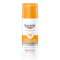Eucerin Sun Photoaging Control Színezett napozó krém arcra medium SPF50+ 50ml - Kép