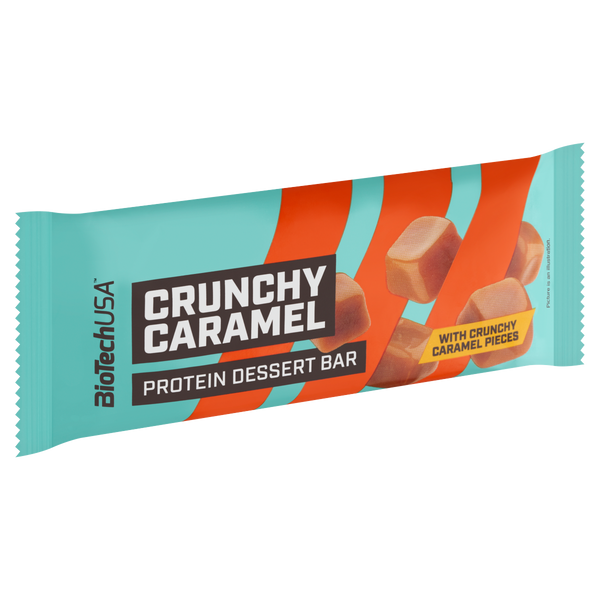 BioTechUSA Protein Dessert Bar Crunchy Caramel fehérjeszelet 50g - Kép 3