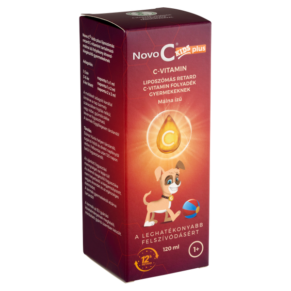Novo C Kids C-vitamin liposzómás folyadék málna ízben 120ml - Kép 5