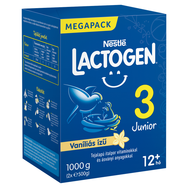 Lactogen Junior 3 tejalapú italpor 12+ vanília 1000g - Kép 2