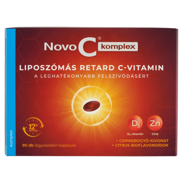 Novo C Komplex liposzómás reatrd C-Vitamin kapszula 90 db - Kép 6