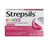 Strepsils eperízű cukormentes szopogató tabletta 36 db - Kép