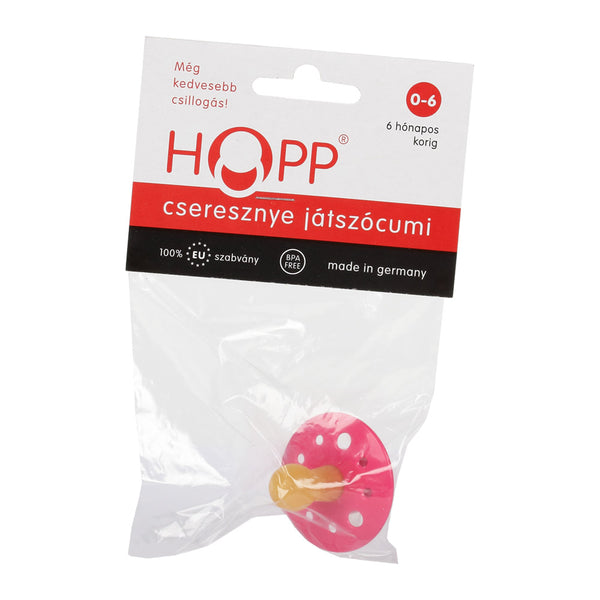 HOPP játszócumi cseresznye alakú 6 hónapos korig 1 db - Kép 1