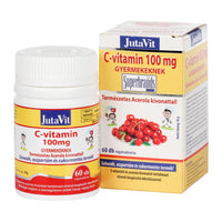 JutaVit C-vitamin 100 mg Gyermekeknek Acerola kivonattal tabletta 60 db - Kép