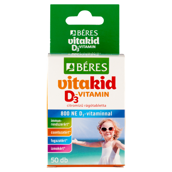 Béres Vita-D3 KID 800NE rágótabletta 50 db - Kép 5