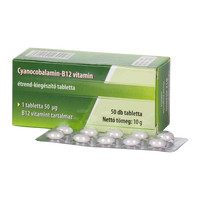 Cyano Cyanocobalamin - B12-vitamin tabletta 50 db - Kép