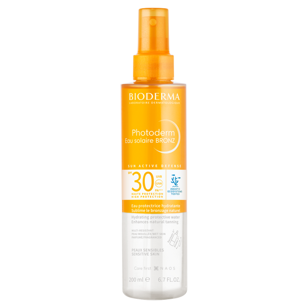 BIODERMA Photoderm Eau Solaire Bronz SPF30 200ml - Kép