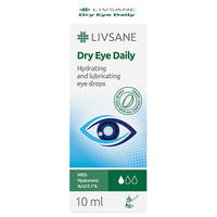 LIVSANE Dry Eye Daily tartósítószer mentes szemcsepp 10ml - Kép