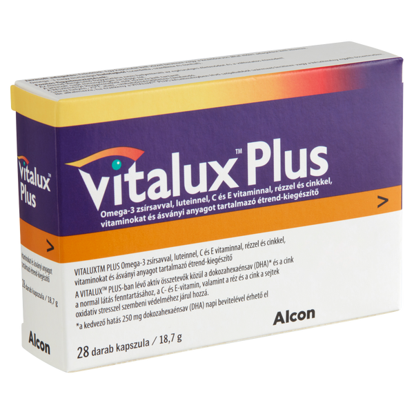 Vitalux Plus Omega-3 lutein 10 mg kapszula 28 db - Kép 2
