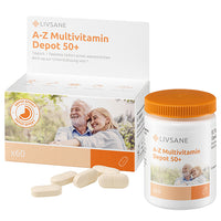 LIVSANE Multivitamin A-Z 50+ retard tabletta 60 db - Kép