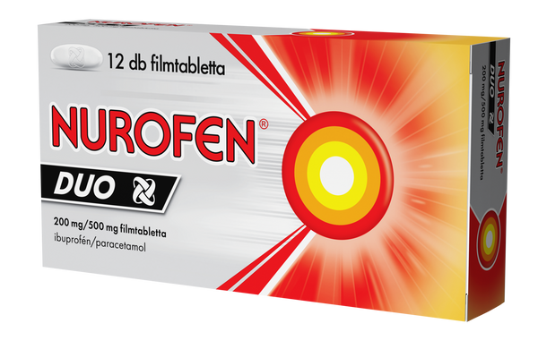 Nurofen DUO 200 mg/500 mg filmtabletta 12x - Kép 3