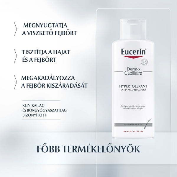 Eucerin DermoCapillaire Extra kímélő sampon 250ml - Kép 2