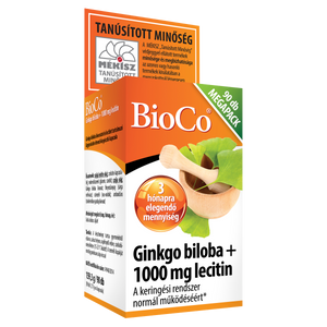 BioCo Ginkgo biloba + Lecitin lágyzselatin kapszula 90 db kép
