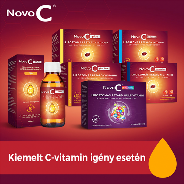 Novo C Plus 1000g liposzómás C-Vitamin étrendkiegészítő folyadék 150ml - Kép 7