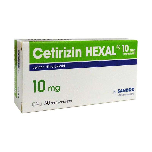 Cetirizin HEXAL 10 mg filmtabletta 30 db - Kép